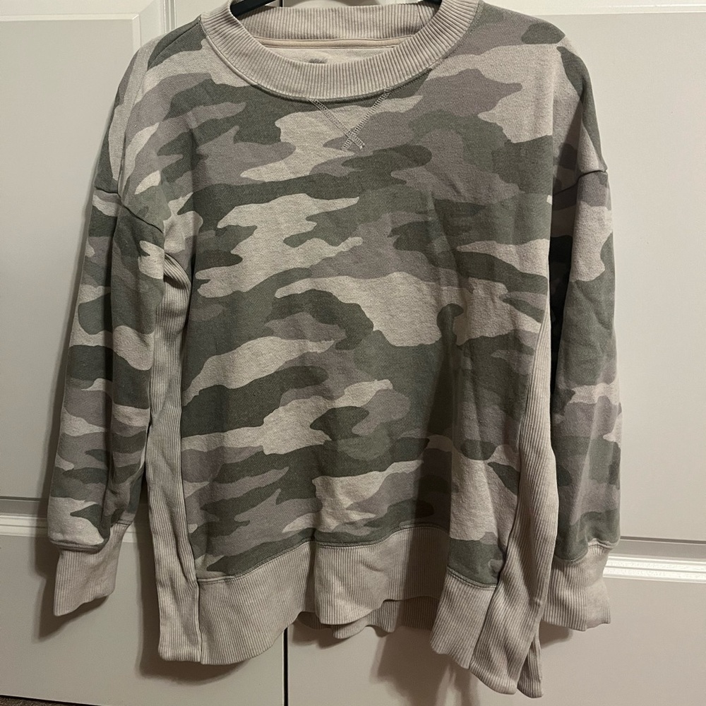 Oversized Camo Sweater